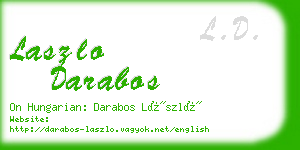 laszlo darabos business card